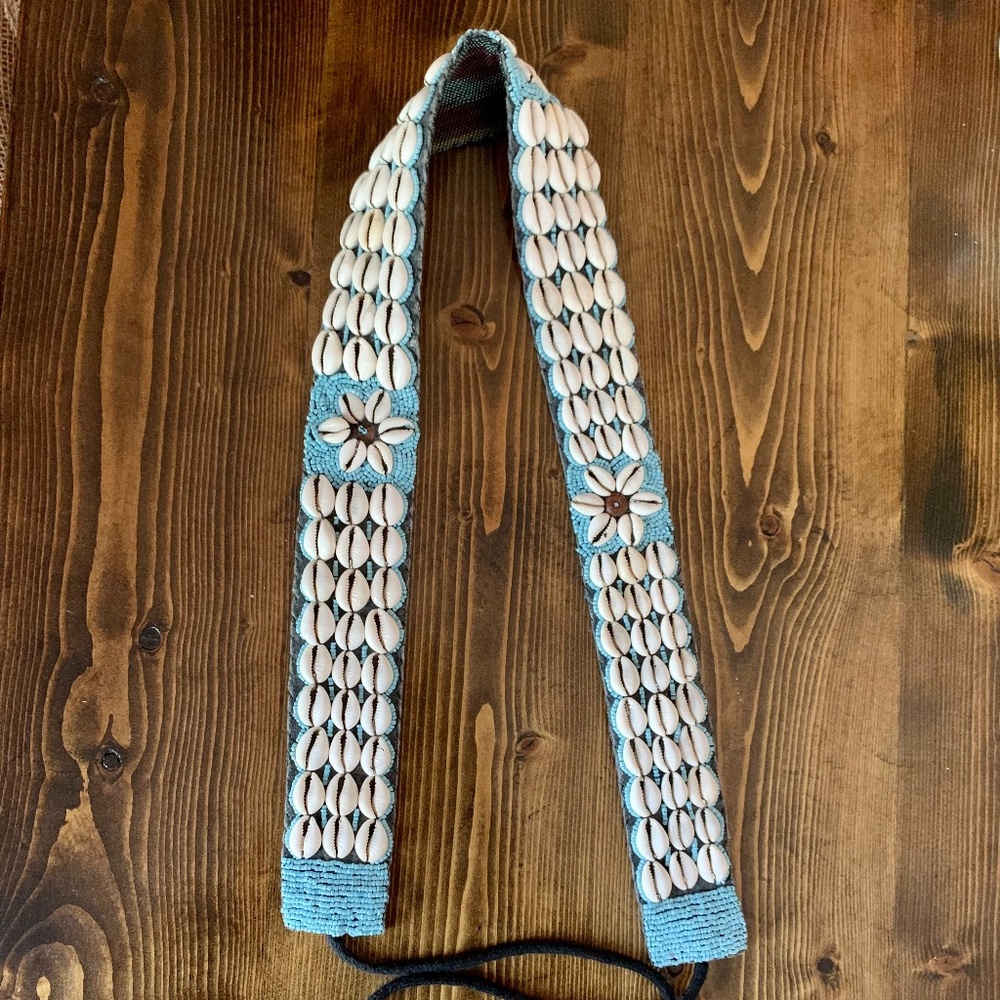 African Beaded Shell Belt - Picture 2 of 5